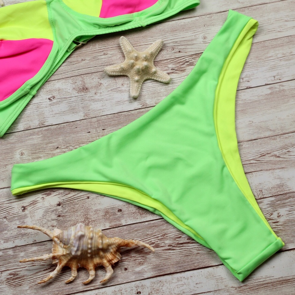 bikini set Neon top & bottom - 2 piece - Picture 3 of 13